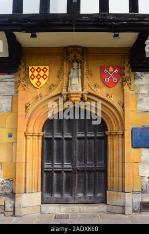 Eingang st Williams College in 1465 York yorkshire Großbritannien gebaut Stockfoto