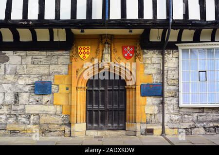 Eingang st Williams College in 1465 York yorkshire Großbritannien gebaut Stockfoto