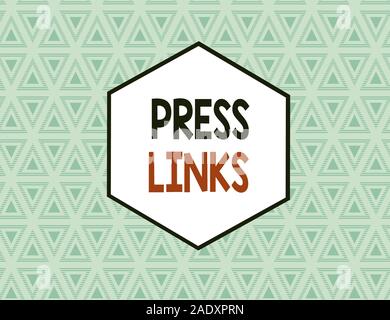 Text Zeichen angezeigt Presse Links. Business Foto Text soll ein Ort s analysisipulate ist das Ranking in Google Suche nahtlose Muster von wechselnden St Stockfoto
