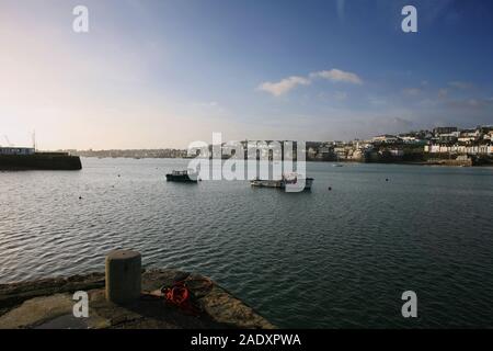 Falmouth aus Flushing Quay, Penryn Fluss, Cornwall, Großbritannien Stockfoto