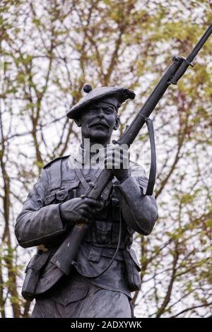 Black Watch Ecke Denkmal am Polygon Holz, Zonnebeke Stockfoto