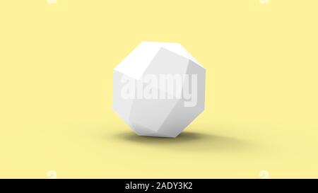 3D-Rendering eines Sechsecks Form in einem Studio Hintergrund isoliert Stockfoto