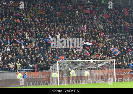 Cagliari, Italien, 05. Dez 2019, Fans Cagliari Calcio während Cagliari vs Sampdoria - Italienische TIM Cup Meisterschaft - Credit: LPS/Luigi Canu/Alamy leben Nachrichten Stockfoto