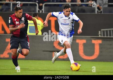 Cagliari, Italien. 5 Dez, 2019. jeison Murillo von sampdoriaduring Cagliari vs Sampdoria, Italienisch TIM Cup Meisterschaft in Cagliari, Italien, 05. Dezember 2019 - LPS/Luigi Canu Credit: Luigi Canu/LPS/ZUMA Draht/Alamy leben Nachrichten Stockfoto