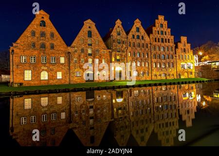 Salzspeicher in Lübeck. Stockfoto