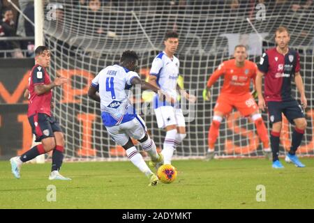 Cagliari, Italien. 5 Dez, 2019. Ronaldo vieira von sampdoriaduring Cagliari vs Sampdoria, Italienisch TIM Cup Meisterschaft in Cagliari, Italien, 05. Dezember 2019 - LPS/Luigi Canu Credit: Luigi Canu/LPS/ZUMA Draht/Alamy leben Nachrichten Stockfoto