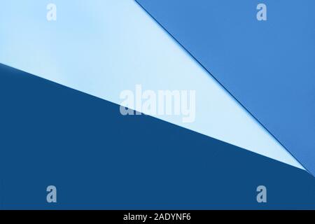 Blau 2020 Inschrift. Farbverlauf Farben Palette. Trendy grün papier Hintergrund aus der Pappe in verschiedenen Farben. Kopieren Sie Platz. Stockfoto