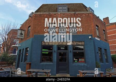 Marquis of Wellington,Pub,21 Druid St, Bermondsey, London,England,UK, SE1 2HH - Arthur Wellesley Stockfoto