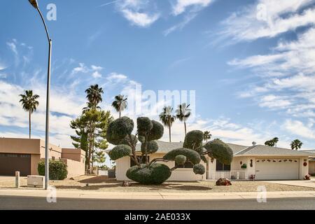 Sun City Ruhestandgemeinschaft Arizona USA Stockfoto