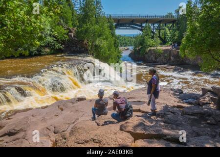 Lower Falls Split Rock State Park, Minnesota Stockfoto