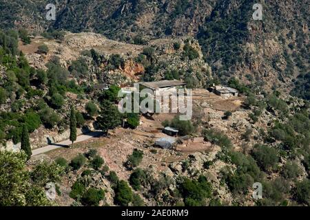 Italien, Orrioli - 2019-10-01 - Zentrale Sardinien Schäferei Stockfoto