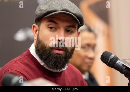 Macau, China. 05 Dez, 2019. Tom Cullen an der Jury Pressekonferenz bei der 4. Internationalen Film Festivals & Auszeichnungen Macau in Macau Cultural Center. Macau, 05.12.2019 | Verwendung der weltweiten Kredit: dpa/Alamy leben Nachrichten Stockfoto