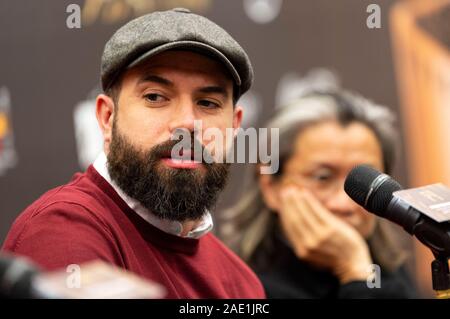 Macau, China. 05 Dez, 2019. Tom Cullen an der Jury Pressekonferenz bei der 4. Internationalen Film Festivals & Auszeichnungen Macau in Macau Cultural Center. Macau, 05.12.2019 | Verwendung der weltweiten Kredit: dpa/Alamy leben Nachrichten Stockfoto