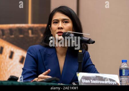 Macau, China. 05 Dez, 2019. Dian Sastrowardoyo in der Jury Pressekonferenz bei der 4. Internationalen Film Festivals & Auszeichnungen Macau in Macau Cultural Center. Macau, 05.12.2019 | Verwendung der weltweiten Kredit: dpa/Alamy leben Nachrichten Stockfoto