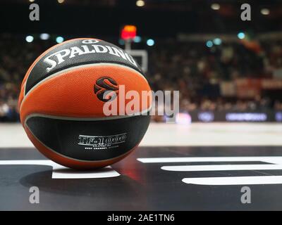 Mailand, Italien. 5 Dez, 2019. Ball von euroleagueduring AX Armani Exchange Milano vs Crvena Zvezda Mts Belgrado, Basketball Euroleague Europameisterschaft in Mailand, Italien, 05. Dezember 2019 - LPS/Savino Paolella Credit: Savino Paolella/LPS/ZUMA Draht/Alamy leben Nachrichten Stockfoto