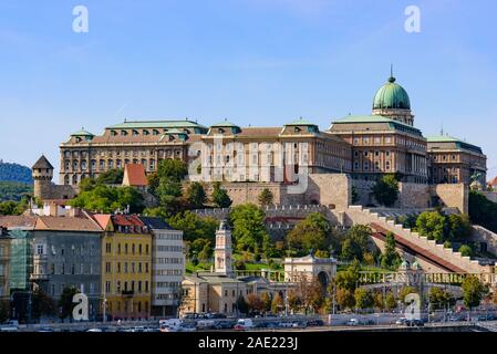 Die Budaer Burg, die historische Burg und Schloss der ungarischen Könige in Budapest, Ungarn Stockfoto