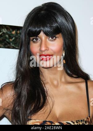 WEST HOLLYWOOD, LOS ANGELES, Kalifornien, USA - 05. Dezember: Schauspielerin Jameela Jamil kommt an der 2019 GQ Männer des Jahres Party im West Hollywood EDITION Hotel am 5. Dezember 2019 in West Hollywood, Los Angeles, Kalifornien, USA. (Foto von Xavier Collin/Image Press Agency) Stockfoto