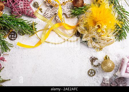 Festliche weihnachten Zusammensetzung Stockfoto