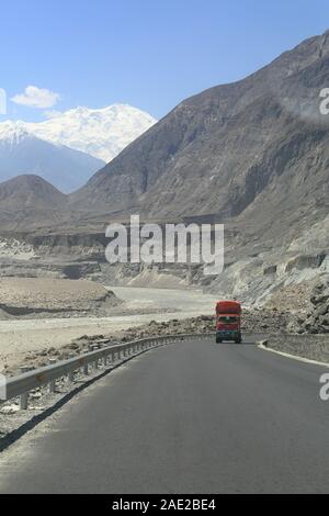 Seidenstraße aus Pakistan Seite Stockfoto