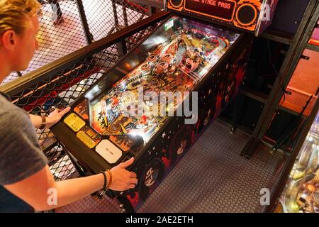 Arcade-Spiele TonTon Club, Amsterdam, Niederlande. Stockfoto