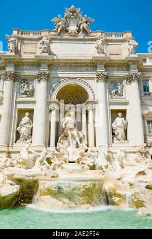 Trevi Brunnen, die Fontana di Trevi im Herzen von Rom Stockfoto