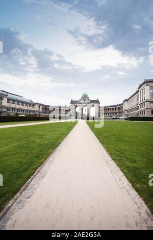 Arc de Triomphe im Cinquantenaire-Park in Brüssel, Belgien Stockfoto