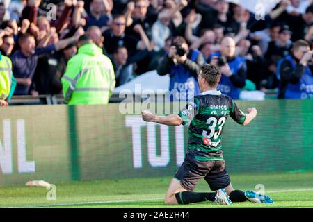 ROTTERDAM, 03-05-2015, Stadion De Kuip niederländische Fußball KNVB-Cup Saison 2014 - 2015. Groningen und Zwolle. Hans Hatenboer Stockfoto