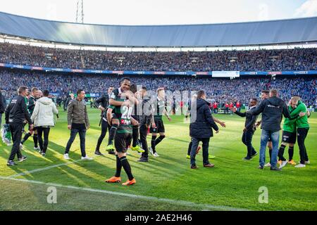 ROTTERDAM, 03-05-2015, Stadion De Kuip niederländische Fußball KNVB-Cup Saison 2014 - 2015. Groningen und Zwolle. Stockfoto