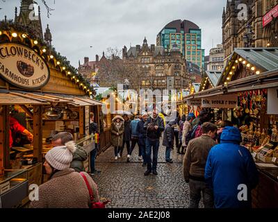Manchester Weihnachtsmarkt 2019 Stockfoto
