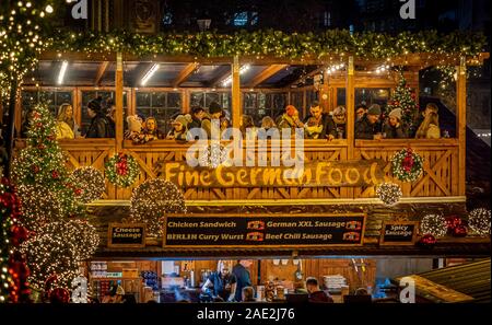 Manchester Weihnachtsmarkt 2019 Stockfoto