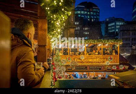 Manchester Weihnachtsmarkt 2019 Stockfoto