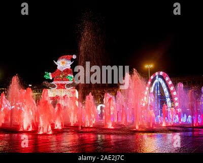 Weihnachtsbeleuchtung in Manchester 2019 Stockfoto