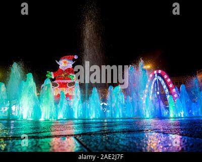 Weihnachtsbeleuchtung in Manchester 2019 Stockfoto