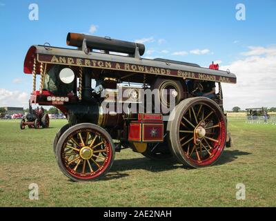 Ein Showmans dampfbetriebene Traktionsmaschine, die häufig zum Antrieb von Fairgrounds und Transportgeräten verwendet wird Stockfoto