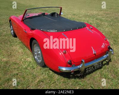 Austin-Healey 3000, big Healey Britische Sportwagen. Die Körper wurden von Jensen Motors und von BMC montiert (British Motor Corporation) Stockfoto