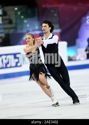 Turin, Italien. 6 Dez, 2019. Maria kazakova und georgy reviya ((junior Ice Dance - Georgien) während der ISU Grand Prix - Jüngeres - Tag 2, Ice Sports in Turin, Italien, 06. Dezember 2019 - LPS/Claudio Benedetto Credit: Claudio Benedetto/LPS/ZUMA Draht/Alamy leben Nachrichten Stockfoto