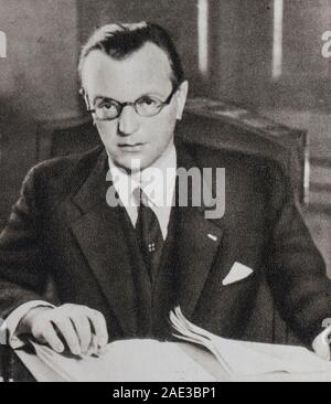 Arthur Seyss-Inquart (1892 - 1946) war ein österreichischer NS-Politiker, der als Bundeskanzler von Österreich 1938 für zwei Tage, bevor die Annexion von Stockfoto