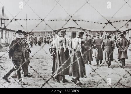 Bei Hersfeld Camp, in der amerikanischen Zone. Der Weg der deutschen Generalität. Stockfoto