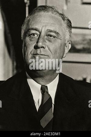 Portrait von Franklin Delano Roosevelt (1882 - 1945) war ein US-amerikanischer Staatsmann und politische Führer, die als 32. Präsident der USA. Stockfoto