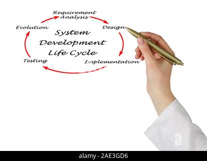 System Development Life Cycle (SDLC) Stockfoto