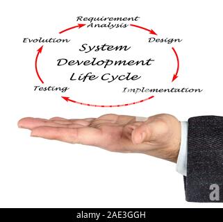 System Development Life Cycle (SDLC) Stockfoto