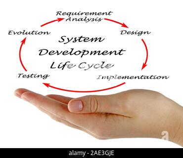 System Development Life Cycle (SDLC) Stockfoto