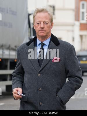 Sir Mark Thatcher zu Hause seiner Mutter in Belgravia nach ihrem Tod im Jahr 2013. Stockfoto