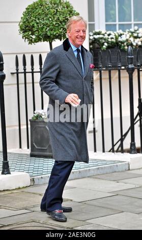 Sir Mark Thatcher zu Hause seiner Mutter in Belgravia nach ihrem Tod im Jahr 2013. Stockfoto