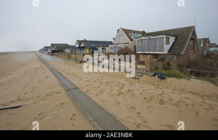 Jaywick, einer heruntergekommenen Tendring Essex Badeort in der Nähe von Clacton-on-Sea, die in einem offiziellen Bericht als die am meisten benachteiligten Gebiet von England ausgezeichnet wurde. Stockfoto