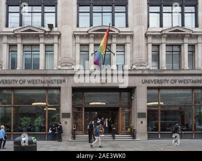 LONDON, GROSSBRITANNIEN - ca. September 2019: Universität von Westminster Stockfoto