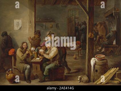 Taverne Szene; 1658 Datum David Teniers der Jüngere, Taverne Szene, 1658 Stockfoto