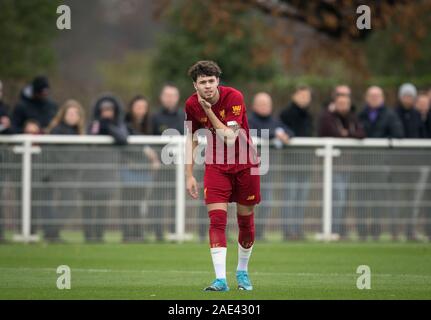 Hotspur Weg, UK. 06 Dez, 2019. Neco Williams von Liverpool in der Premier League 2 Übereinstimmung zwischen den Tottenham Hotspur U 23 und U 23 in Liverpool Tottenham Hotspur Training Ground, Hotspur Weg, England am 6. Dezember 2019. Foto von Andy Rowland. Credit: PRiME Media Images/Alamy leben Nachrichten Stockfoto