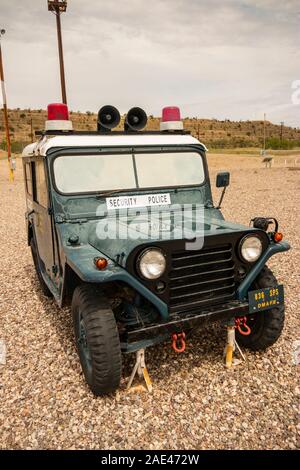 Sicherheit Jeep am Titan missile Museum Stockfoto