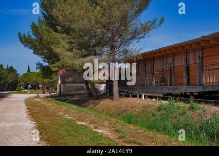 Das Museum des Parc Regional de Camargue Camargue Regional Park, in Arles, Frankreich Stockfoto